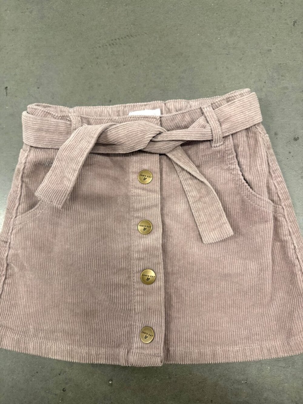 Jamie Kay Belted Corduroy Skirt Purple Size 5Y